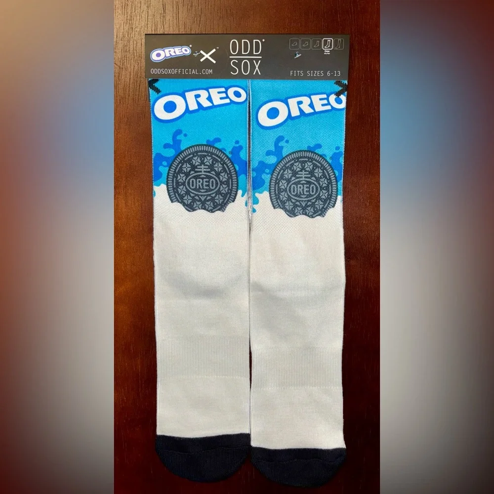 OREO ODD SOX NOVELTY CREW SOCKS NWT MEN’S SHOE SIZE 6-13